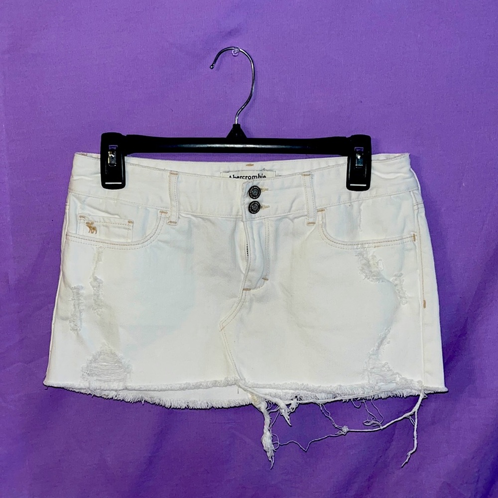 White Abercrombie & Fitch Mini Skirt